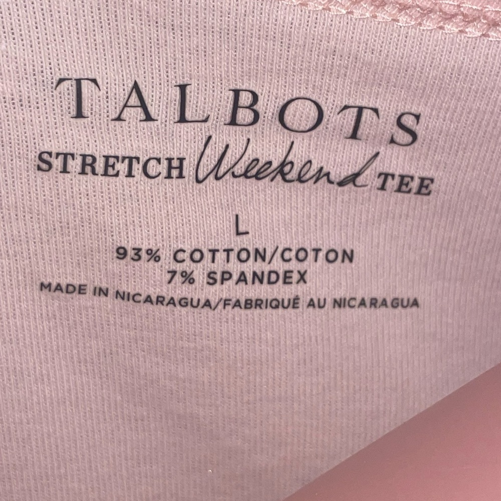 Talbots Stretch Weekend Tee - Large - Picture 4 of 4